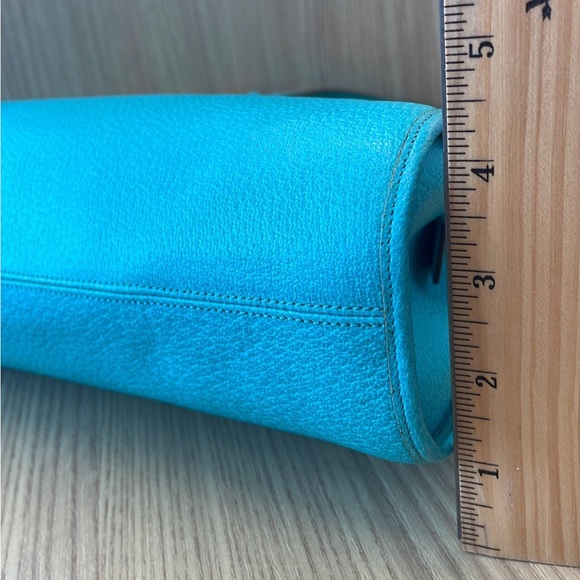 Vintage Teal Versace La Greca Handbag - Picture 11 of 12